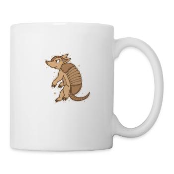 nocturnal armadillo in the desert - Mug - white - Right