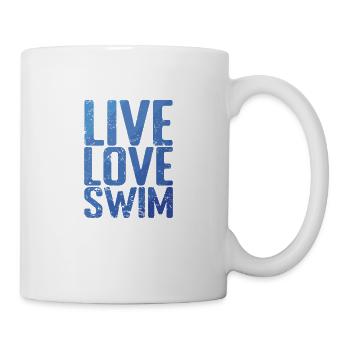Live Love Swim Sport Training - Tasse - Weiß - Rechts