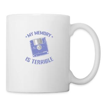 Ma mémoire est terrible module de mémoire de disquette - Mug blanc - blanc - Droite