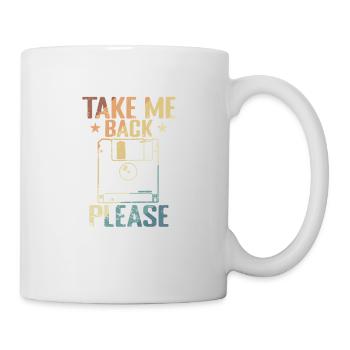 Take me back Please Floppy Disk Retro Storage Module - Mug - white - Right