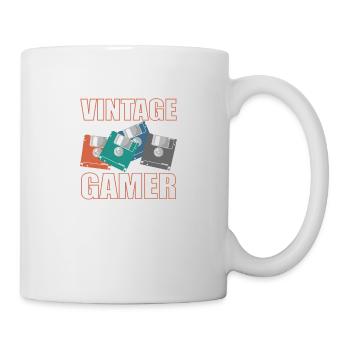 Vintage Gamer Floppy Disk Retro Memory Module - Mug - white - Right