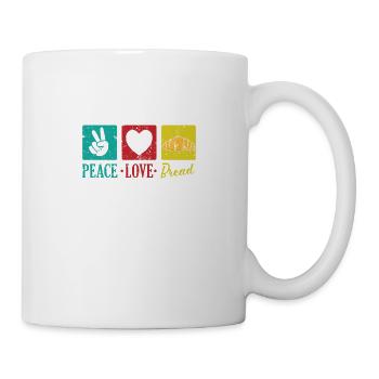 Paix Amour Boulanger De Pain - Mug blanc - blanc - Droite