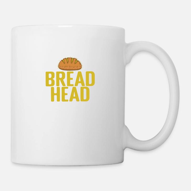 Bread Head Bäcker Backware - Tasse - Weiß