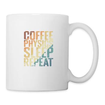 Coffee Physics Sleep Repeat Study - Mug - white - Right