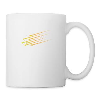 Sternschnuppen Schweif Weltraum - Tasse - Weiß - Rechts