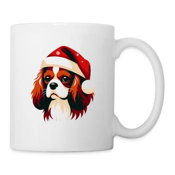 Bonnet Noël Cavalier - Cadeau Chien Chic - Mug blanc - blanc - Droite