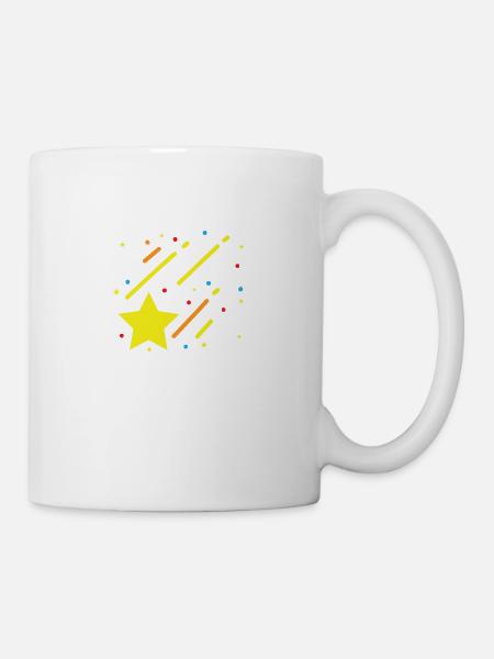 Stern Nachthimmel Erde - Tasse - Weiß
