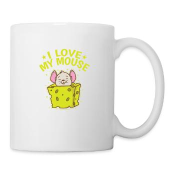 I love my Mouse Rodent Cheese Mammal - Mug - white - Right