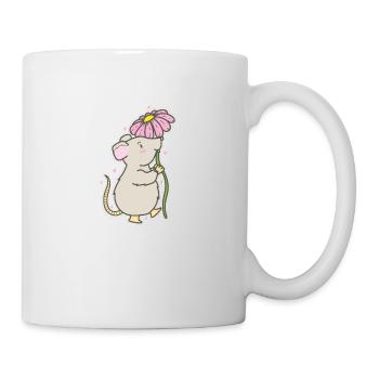 Mouse with Flower Nature Cheese Pet - Mug - white - Right