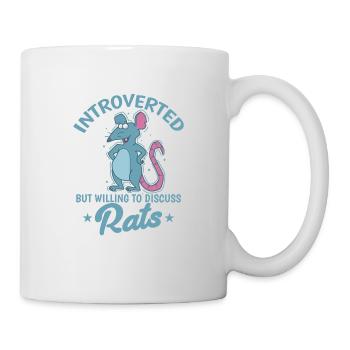 Introverti mais prêt à discuter des rats et des rongeurs - Mug blanc - blanc - Droite