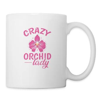 Crazy Orchid Lady plante fleur - Mug blanc - blanc - Droite