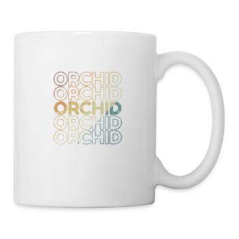 Orchidée Plante Jardin Fleur - Mug blanc - blanc - Droite