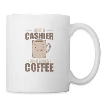 Just a Cashier Who Loves Coffee Sellers - Mug - white - Right