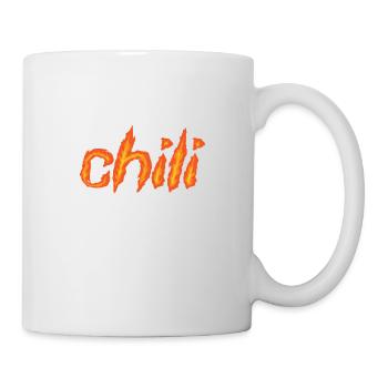 Chili scharfes Gewürz Schärfegrad Scoville - Tasse - Weiß - Rechts
