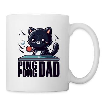 Table Tennis Katze Pingpong Black Cat Dad Outfit - Mug blanc - blanc - Droite