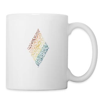 Music Treble Clef Cloud of Sheet Music Tone - Mug - white - Right