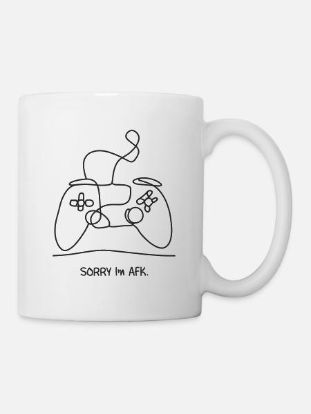 Manette AFK Drôle - Gamer en Pause - Mug blanc - blanc