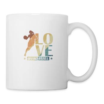 Aimer Basketball Filles Femmes Sports - Mug blanc - blanc - Droite
