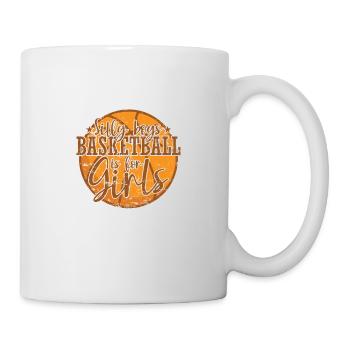 Silly Boys Basketball est pour les filles femmes Sports - Mug blanc - blanc - Droite