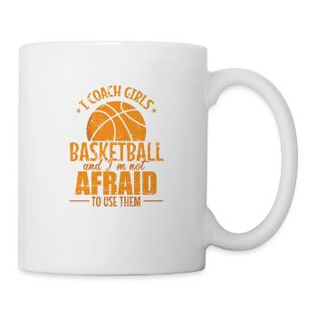 I Coach Girls Basketball Girls Sports - Mug - white - Right