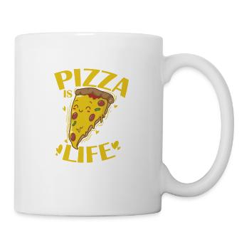 La pizza, c’est la vie italienne - Mug blanc - blanc - Droite