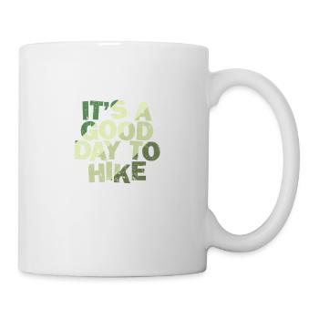 C’est une bonne journée pour faire de la randonnée dans la nature - Mug blanc - blanc - Droite