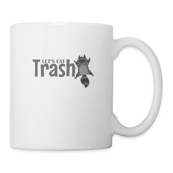 Let's eat Trash Raccoon Omnivore - Mug - white - Right