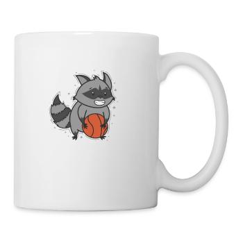 Washable plays basketball omnivore - Mug - white - Right