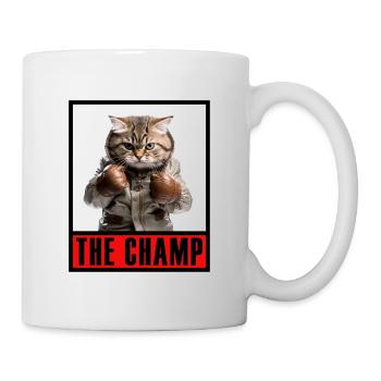 Funny Cat Boxe Arts Martiaux MMA Arts Martiaux - Mug blanc - blanc - Droite