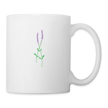 Purple Lavender Herbs Plant - Mug - white - Right