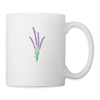 beautiful flower lavender plant - Mug - white - Right