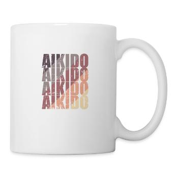Aikido Kampfsport Training Kampfkunst - Tasse - Weiß - Rechts