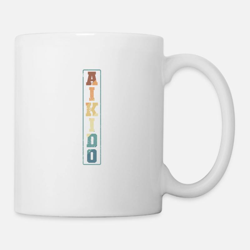 Aikido elegante Kampfkunst Training - Tasse - Weiß
