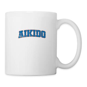 Aikido Sport Training Kampfsport - Tasse - Weiß - Rechts