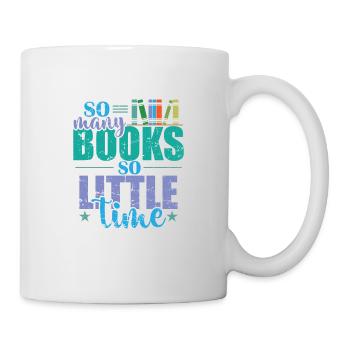 So many Books, so little Time Bookworm - Mug - white - Right
