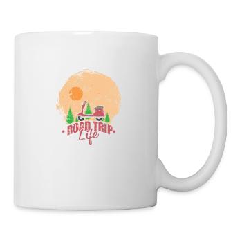Scooter Road Trip Life Travel Adventure - Mug - white - Right
