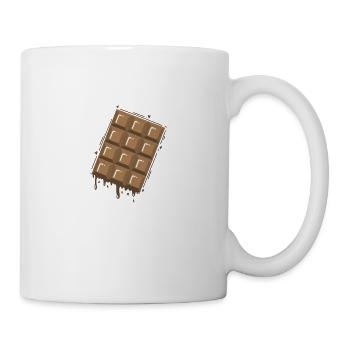 Bar of chocolate melts whole milk cocoa - Mug - white - Right
