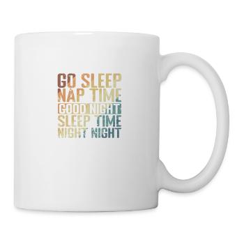 aller Dormir l’heure de la sieste bonne nuit de sommeil l’heure - Mug blanc - blanc - Droite