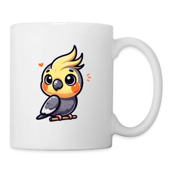 Cute Cokatiel Lover Design - Tasse - Weiß - Rechts