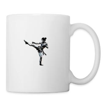 Muay Thai Frau - Tasse - Weiß - Rechts