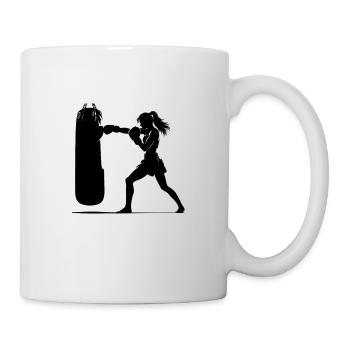 Muay Thai Frau - Tasse - Weiß - Rechts