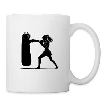 Muay Thai Frau - Tasse - Weiß - Rechts