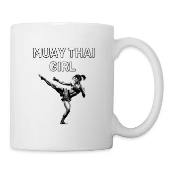 Muay Thaï Fille - Mug blanc - blanc - Droite
