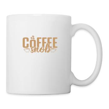 Coffee Snob Caffeine Café Aroma - Mug - white - Right