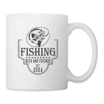 Fishing Beer and Friends Angeln Fischen - Mug - white - Right