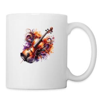 Dessin de violon ColoUful - Mug blanc - blanc - Droite