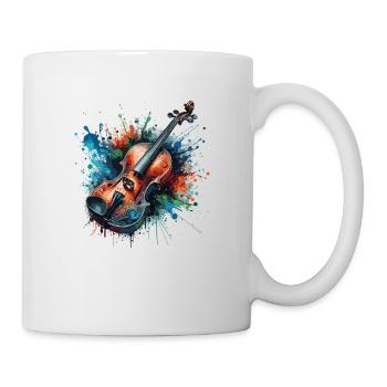 Dessin de violon ColoUful - Mug blanc - blanc - Droite