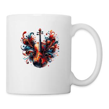 Dessin de violon ColoUful - Mug blanc - blanc - Droite