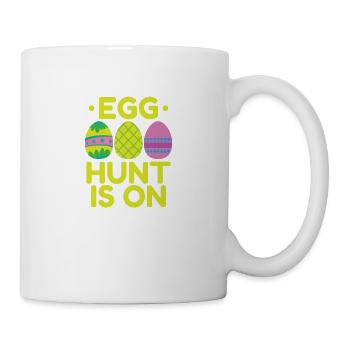 Egg Hunt is on Easter Colorful Easter Eggs - Mug - white - Right