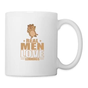 Real Men Love Lemmings Rodent - Mug - white - Right